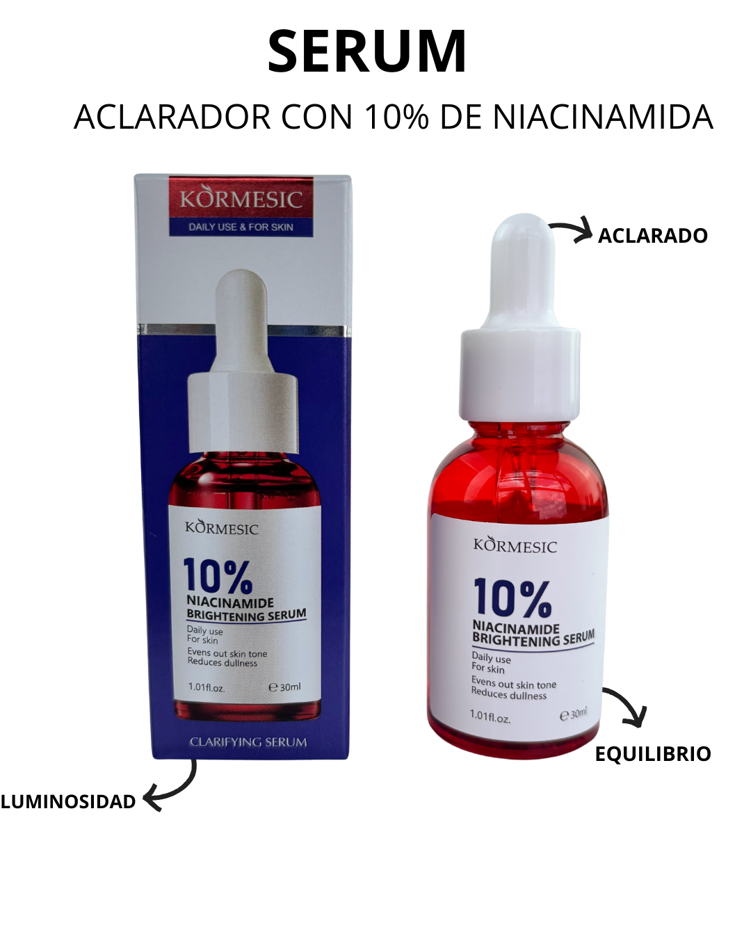 Miniatura 2 de SERUM ACLARADOR CON 10% DE NIACINAMIDA